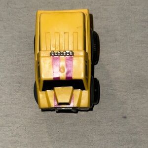 Vibrant Yellow and Pink Toy Car
